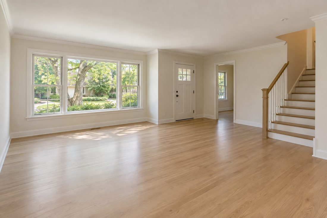 Living room: synthetic empty-room example