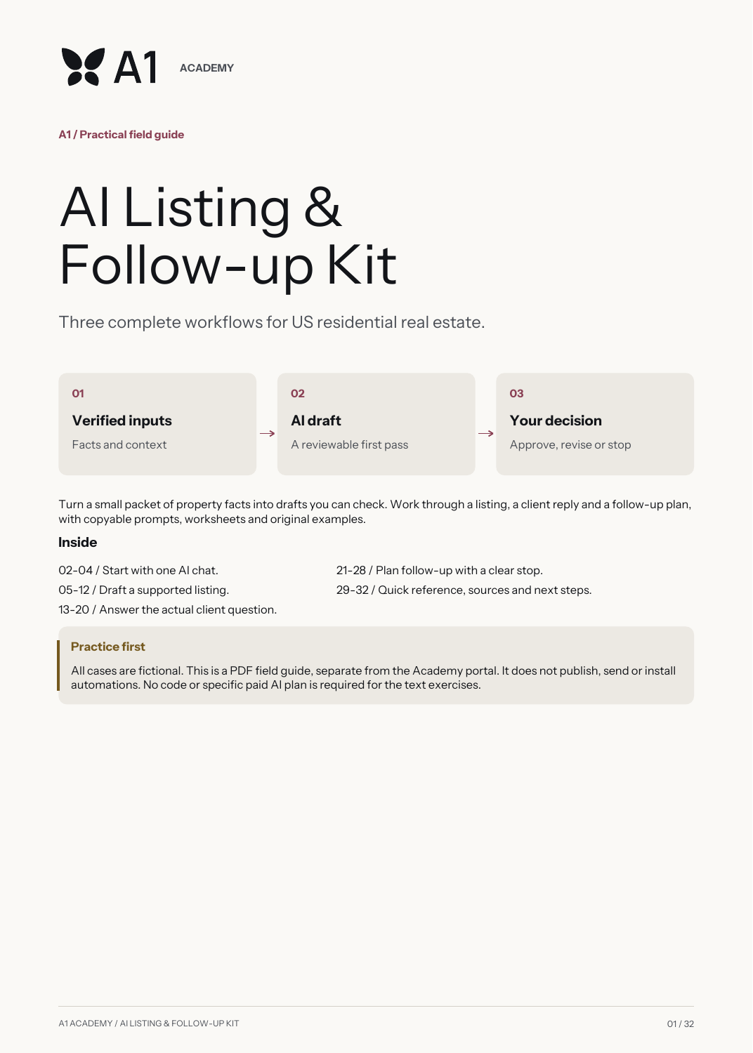 The AI Listing and Follow-up Kit cover